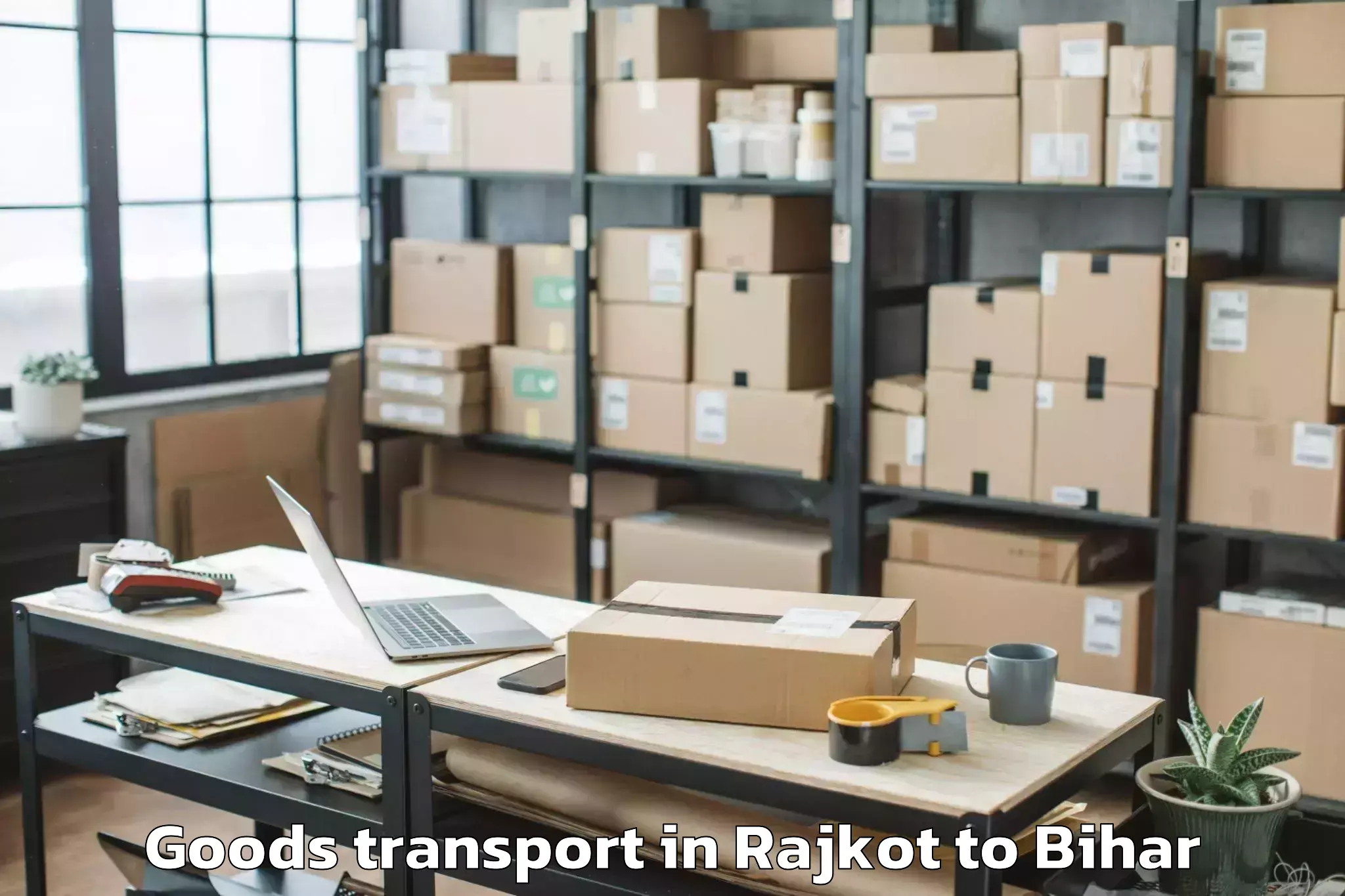 Book Rajkot to Parwalpur Goods Transport Online